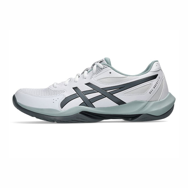 Asics 亞瑟士 GEL-Rocket 12 2E 1071A115-105 男 排球鞋 寬楦 回彈 白 灰綠