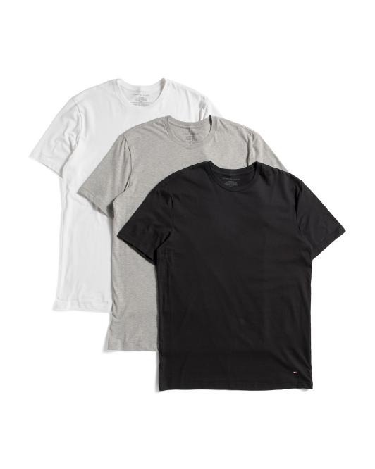 【直播】Tommy Hilfiger K0707198男士經典純棉圓領T卹（3件裝）