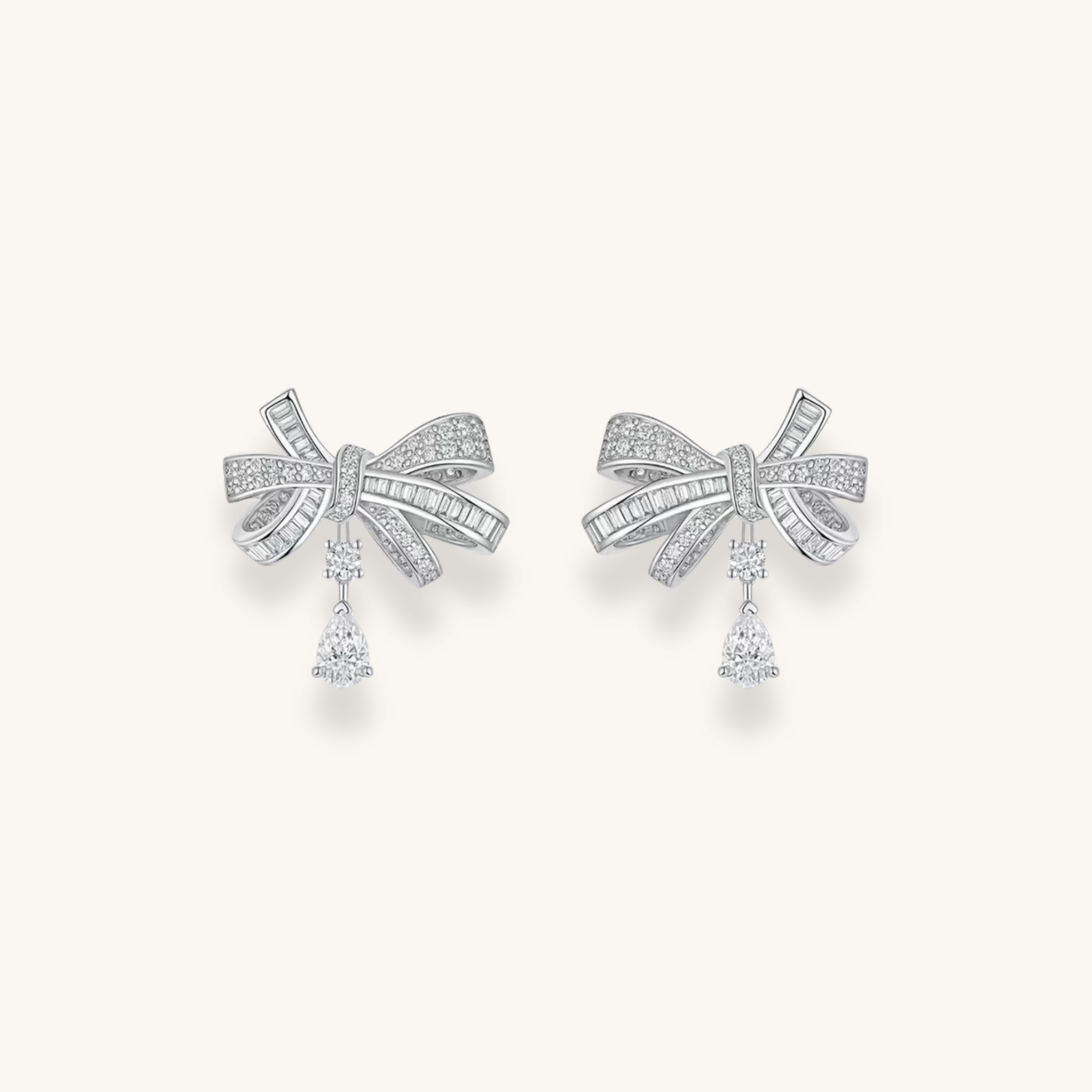 BOW Moissanite Earrings