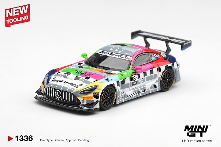 PO-$107 * MINI GT * 1:64 1336 Mercedes-AMG GT3 #888 Mercedes-AMG Team GMR Meguiar´s Bathurst 12 Hour 2025
