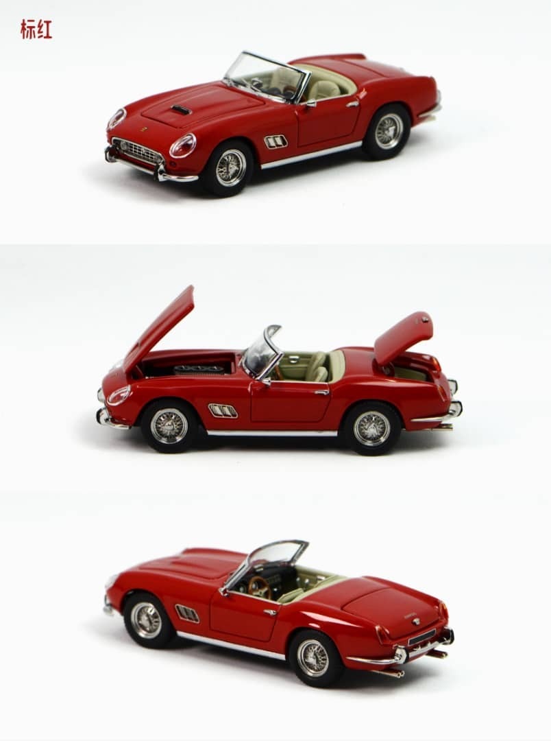PO-$200 * GFCC * 1:64 FERRARI 250 GT CALIFORNIA SWB SPYDER STANDARD RED