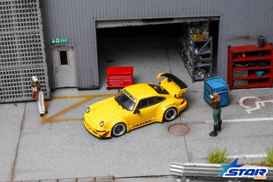 PO-$150 * STAR MODELS * 1:64 RWB964 GT VALKYRIE YELLOW