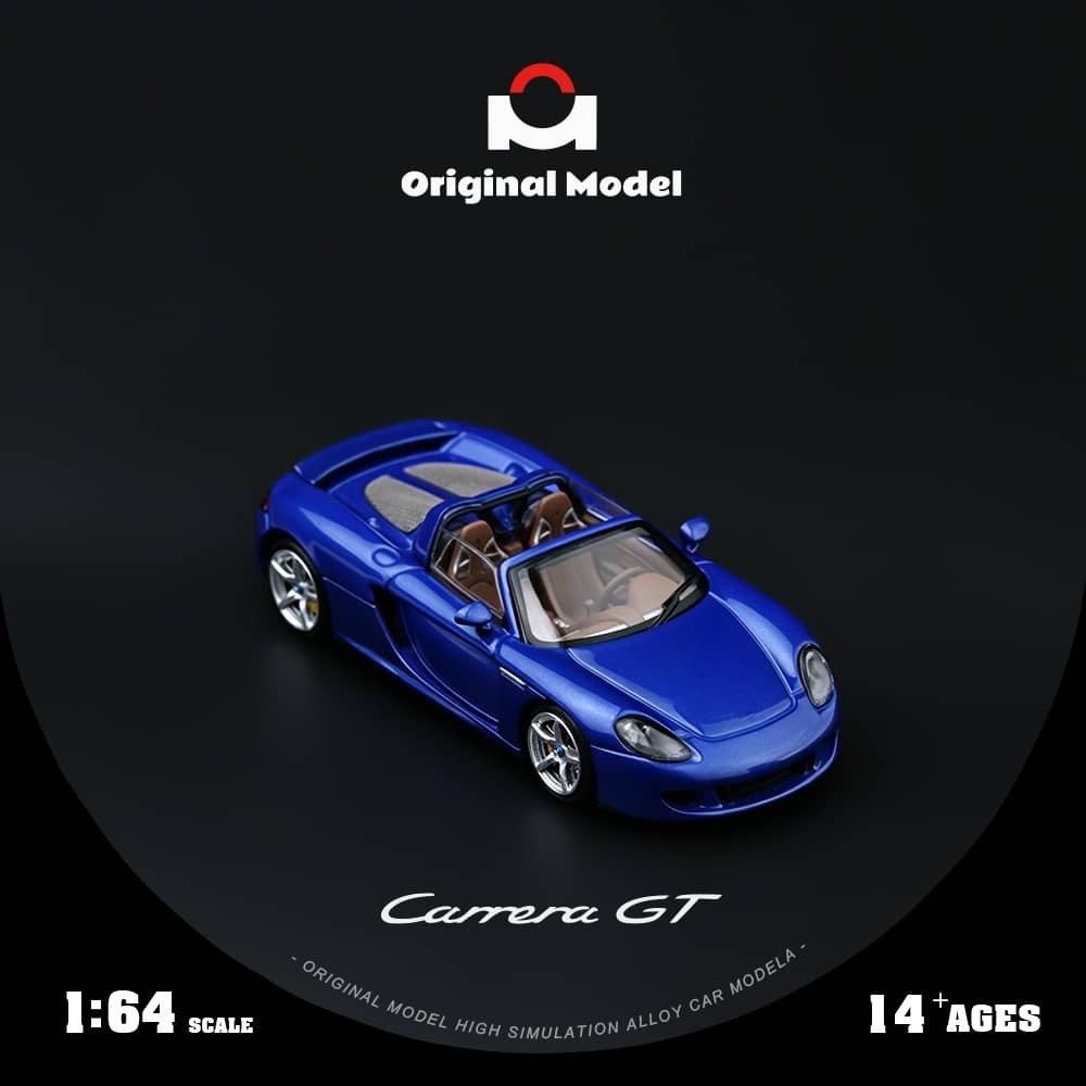 PO-$150 * ORIGIN MODEL * 1:64 PORSCHE CARRERA GT DEEPSEA BLUE