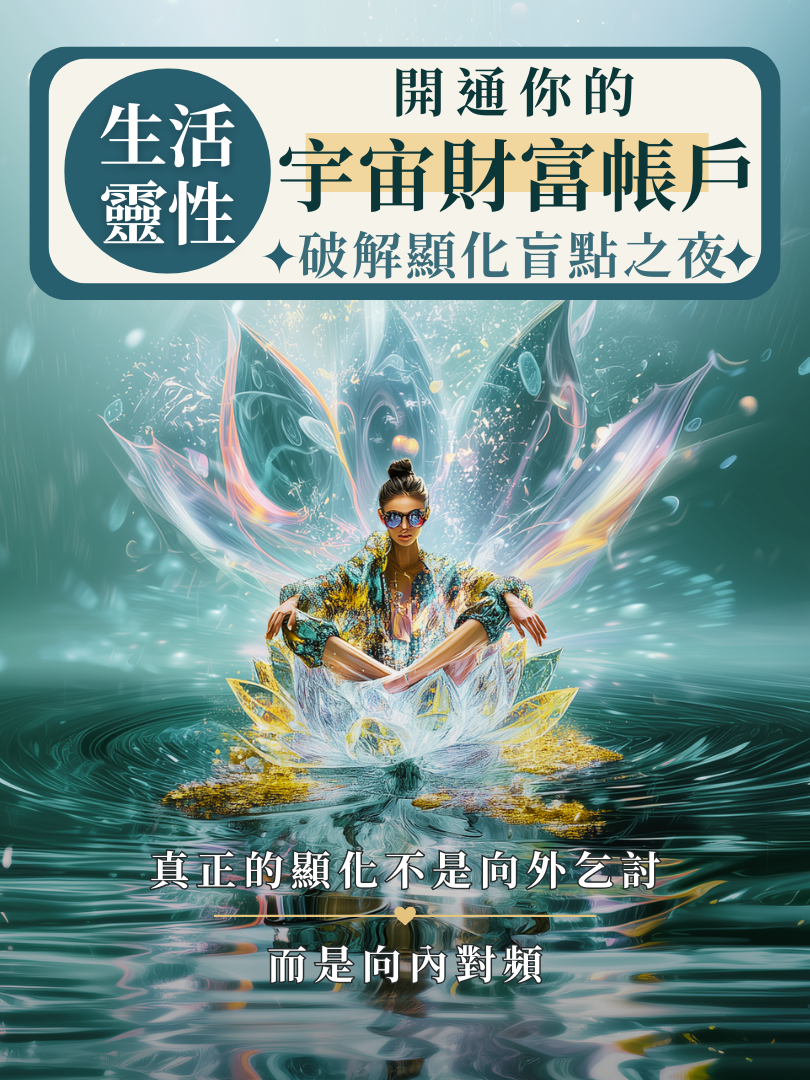 【生活靈性】8/21—開通你的宇宙財富帳戶・破解顯化盲點之夜