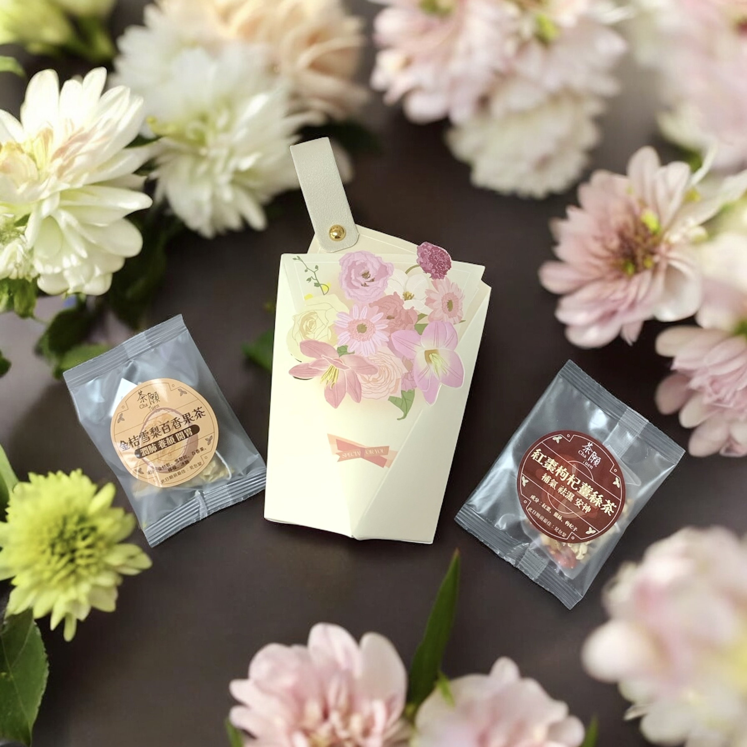 散水茶 禮盒G12 + 2包自選茶包 (15種口味可選)