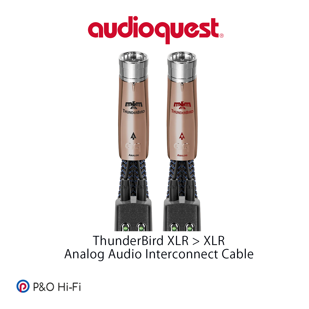AudioQuest ThunderBird (雷鳥) XLR > XLR Mythical Creatures Series (神獸系列) 發燒級平衡訊號線 (一對)