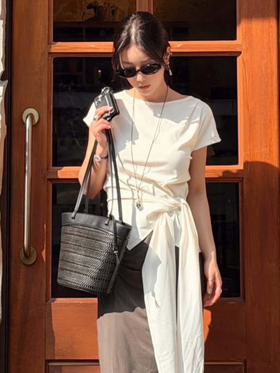 Joy Gryson Wrap-tie Blouse