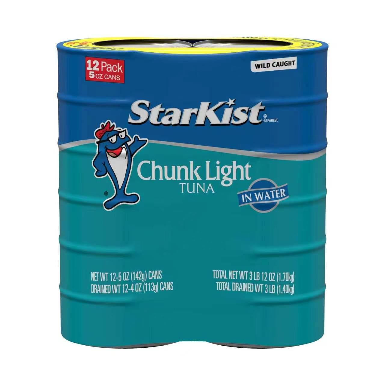 【預購】StarKist H070802 輕鹽金槍魚罐頭142g (12罐)