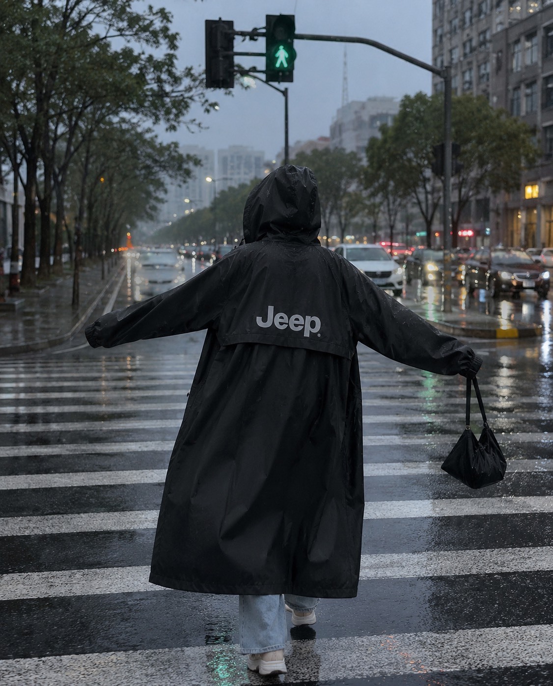 〈暴雨也不怕😤〉Jeep 防暴雨 加厚長版 成人雨衣