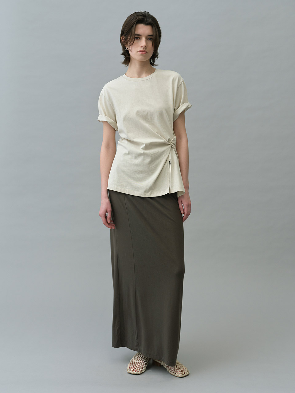 Joy Gryson Twisted Jersey Top