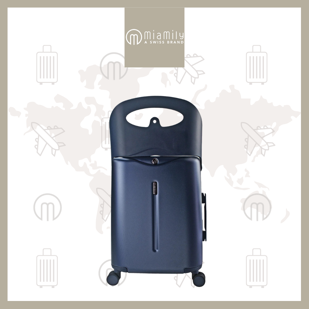 MiaMily 18" Carry On Luggage - Navy Blue