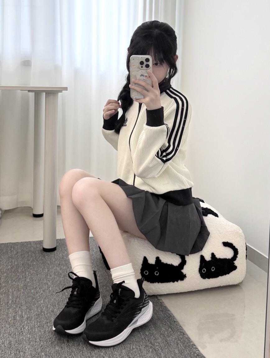 【預購】ADIDAS ORIGINALS TRACK TOP SS25 KNIT 白黑 KC2649