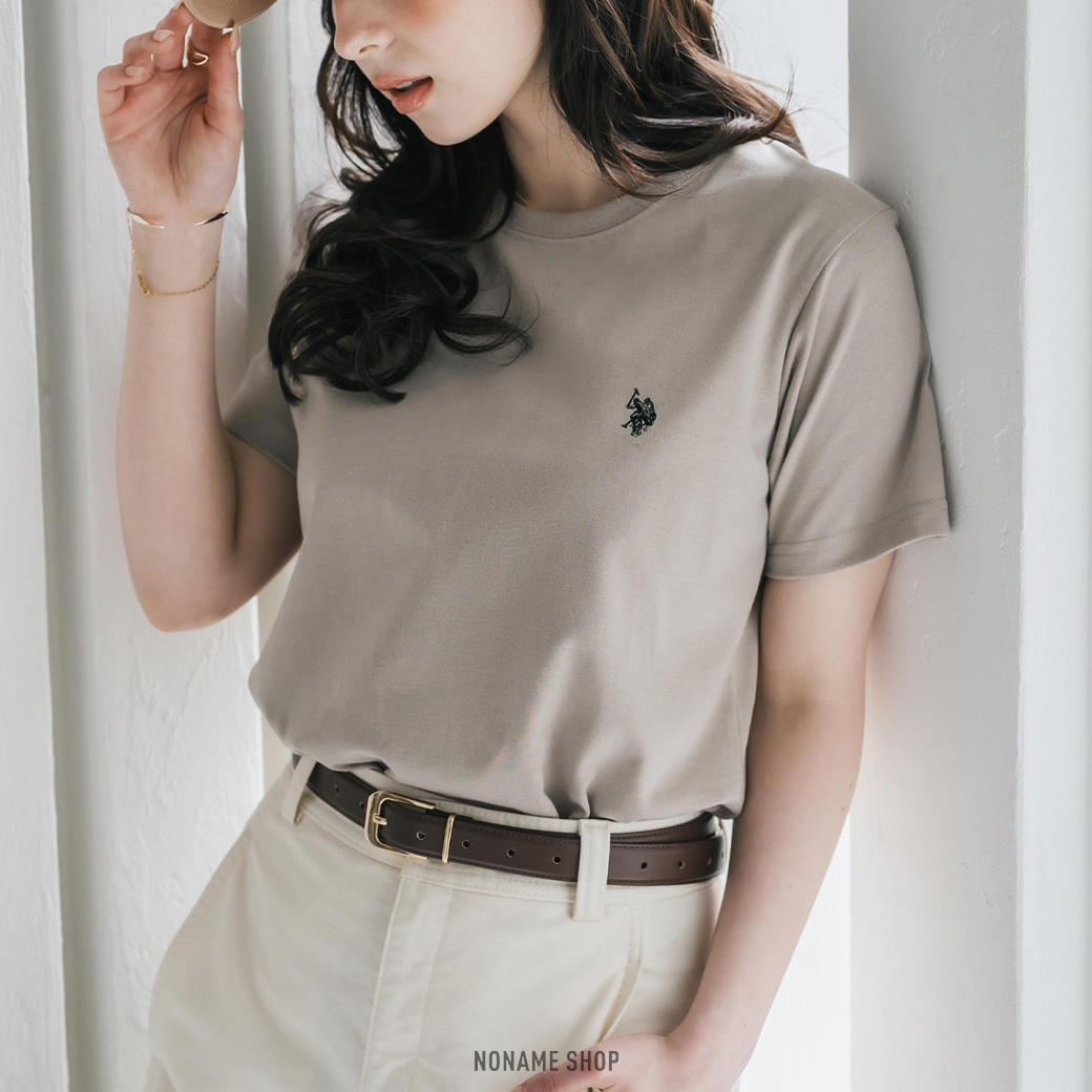 U.S. POLO ASSN. 刺繡 LOGO 經典 短袖 八色 (女款)