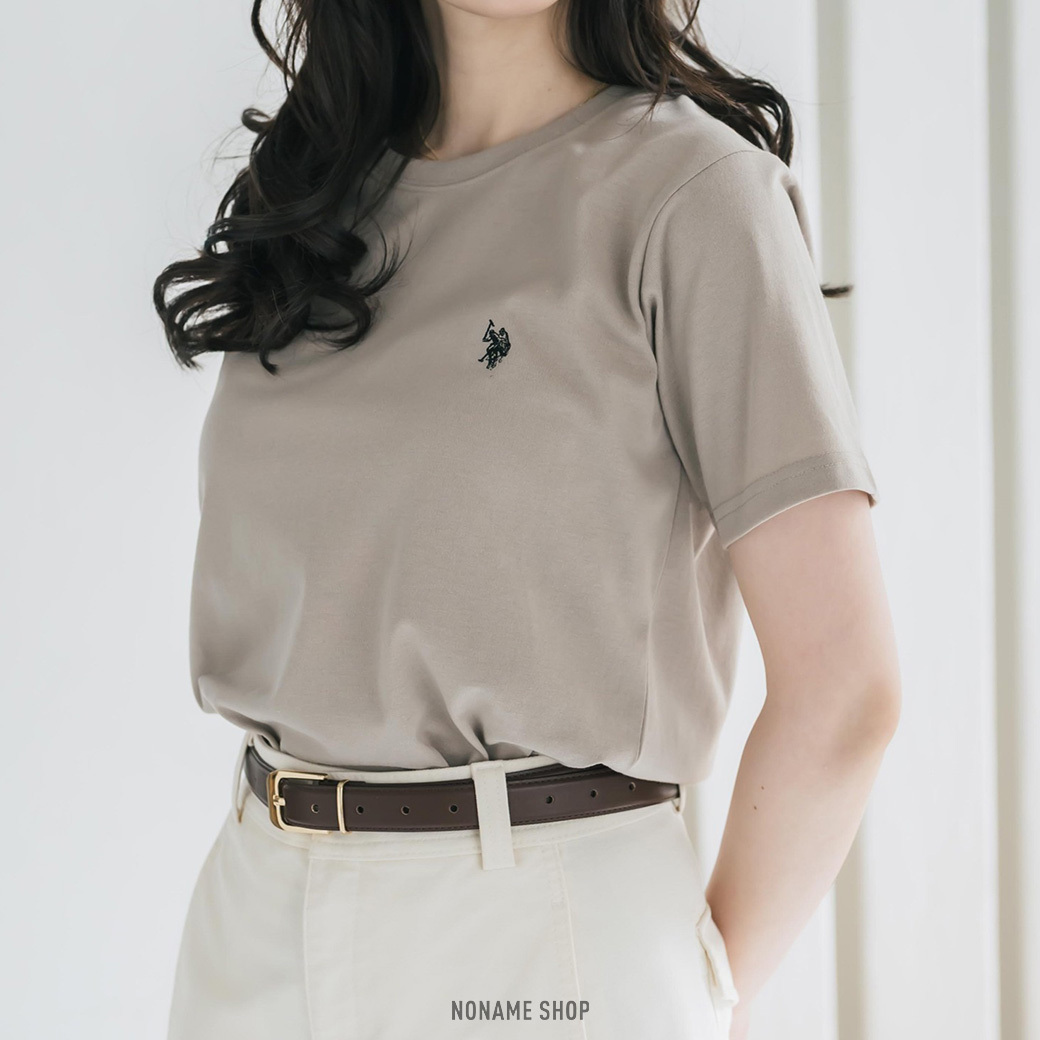 U.S. POLO ASSN. 刺繡 LOGO 經典 短袖 八色 (女款)