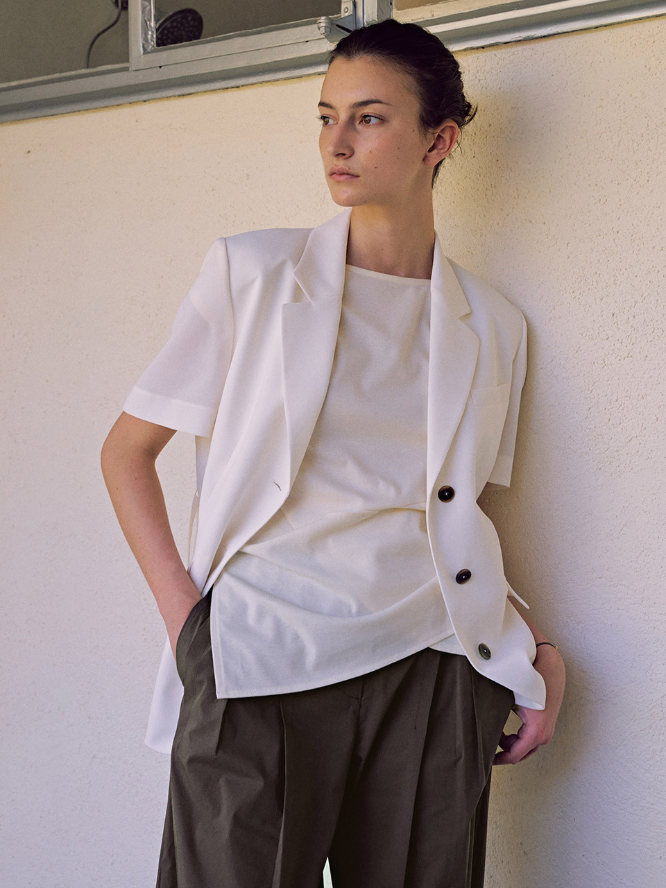 Joy Gryson Half-Sleeve Tailored Jacket
