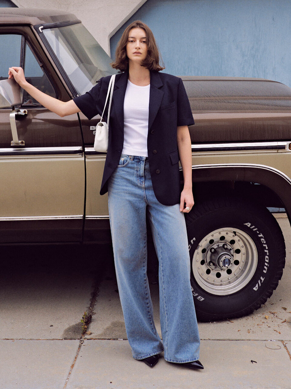 Joy Gryson Half-Sleeve Tailored Jacket