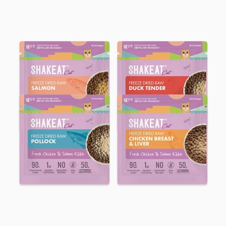 Shakeat 凍乾鮮肉(雞肉+三文魚)無穀貓糧 50g