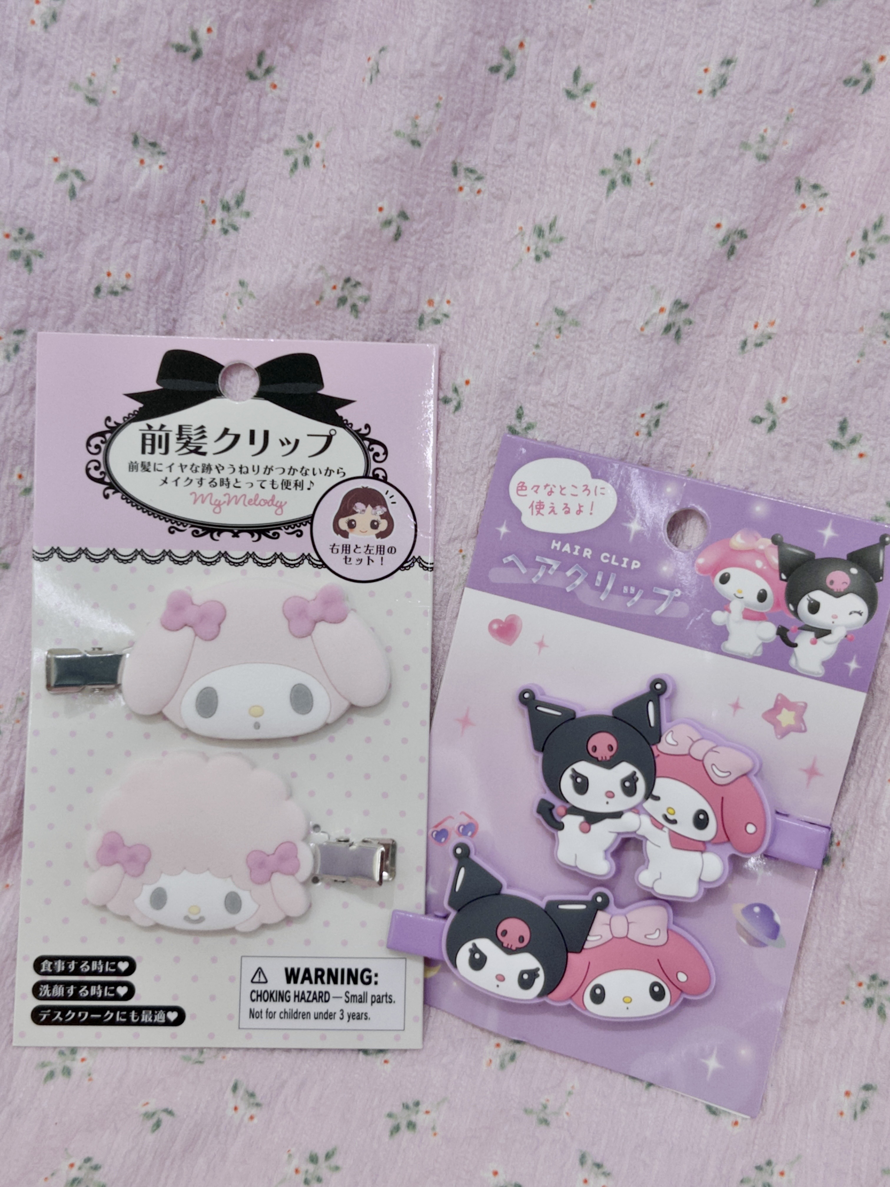 Sanrio髮夾（一對）🎀🤍