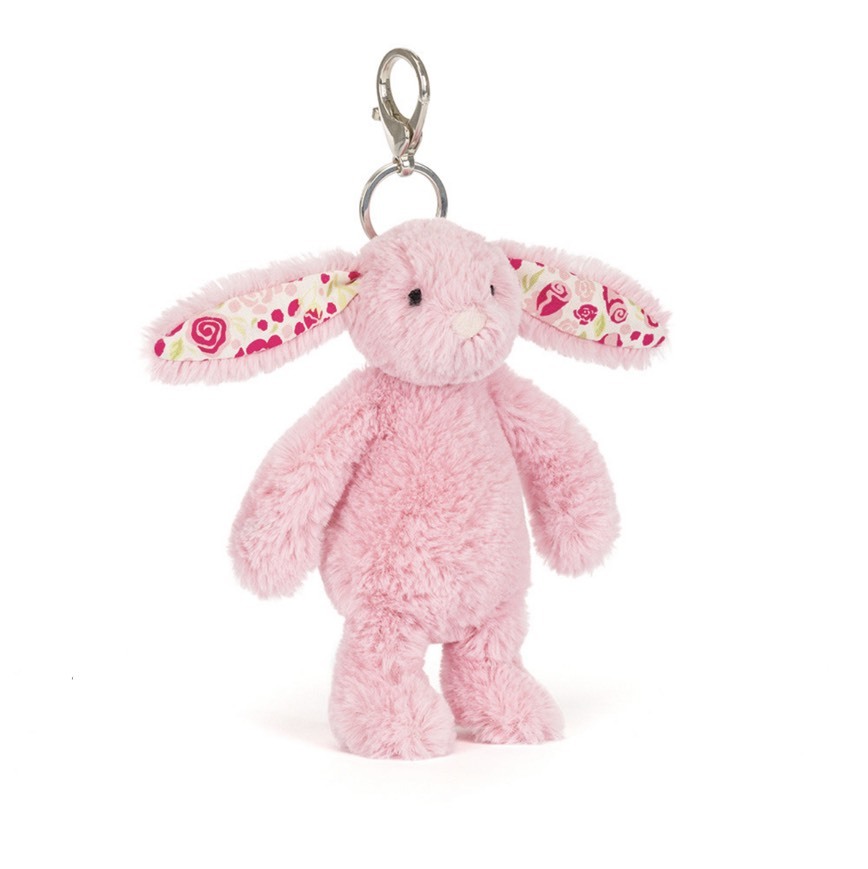 Jellycat 粉紅花兔 絨毛 吊飾