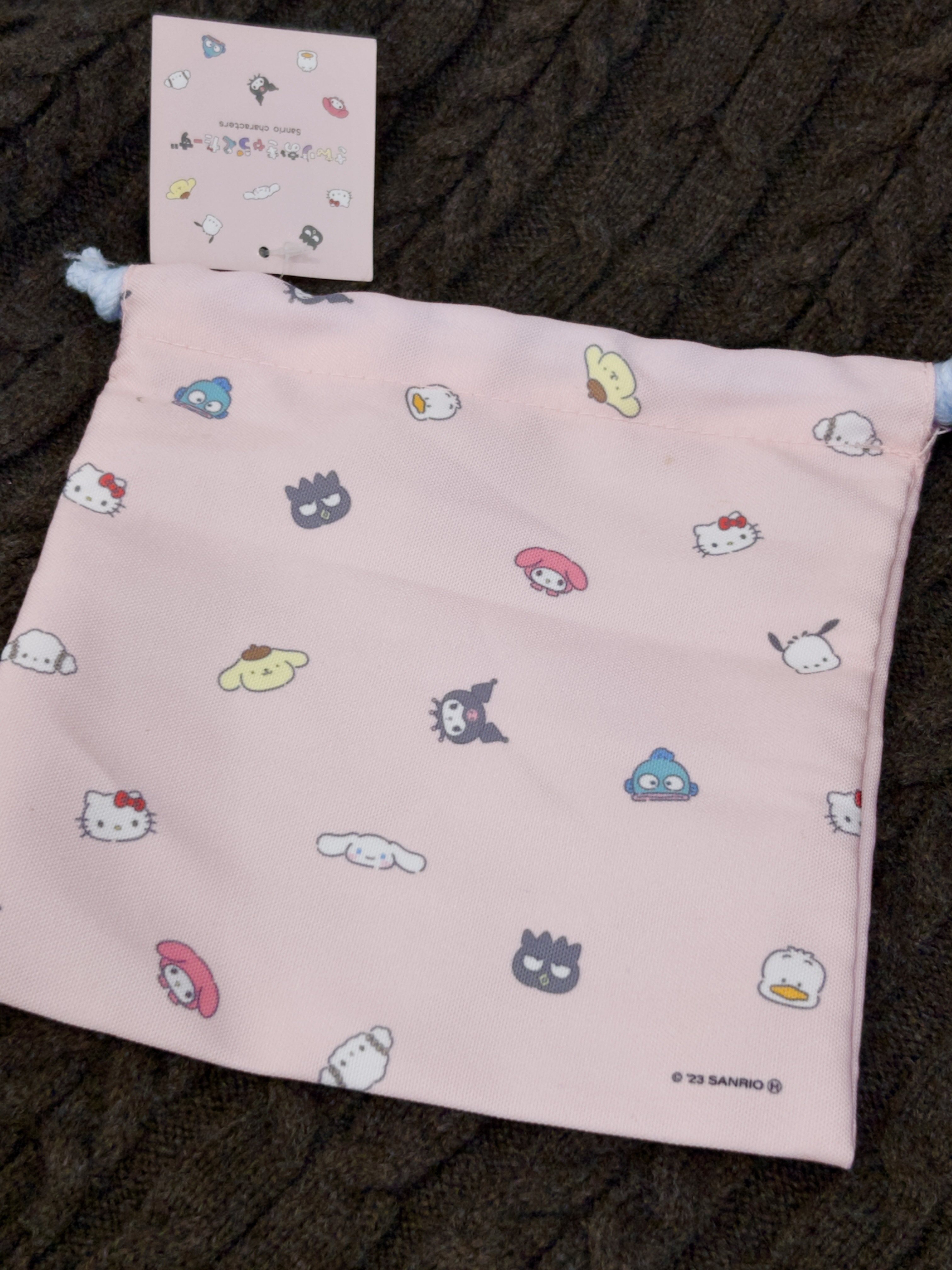 🇯🇵Sanrio綜合人物粉色束口袋💝