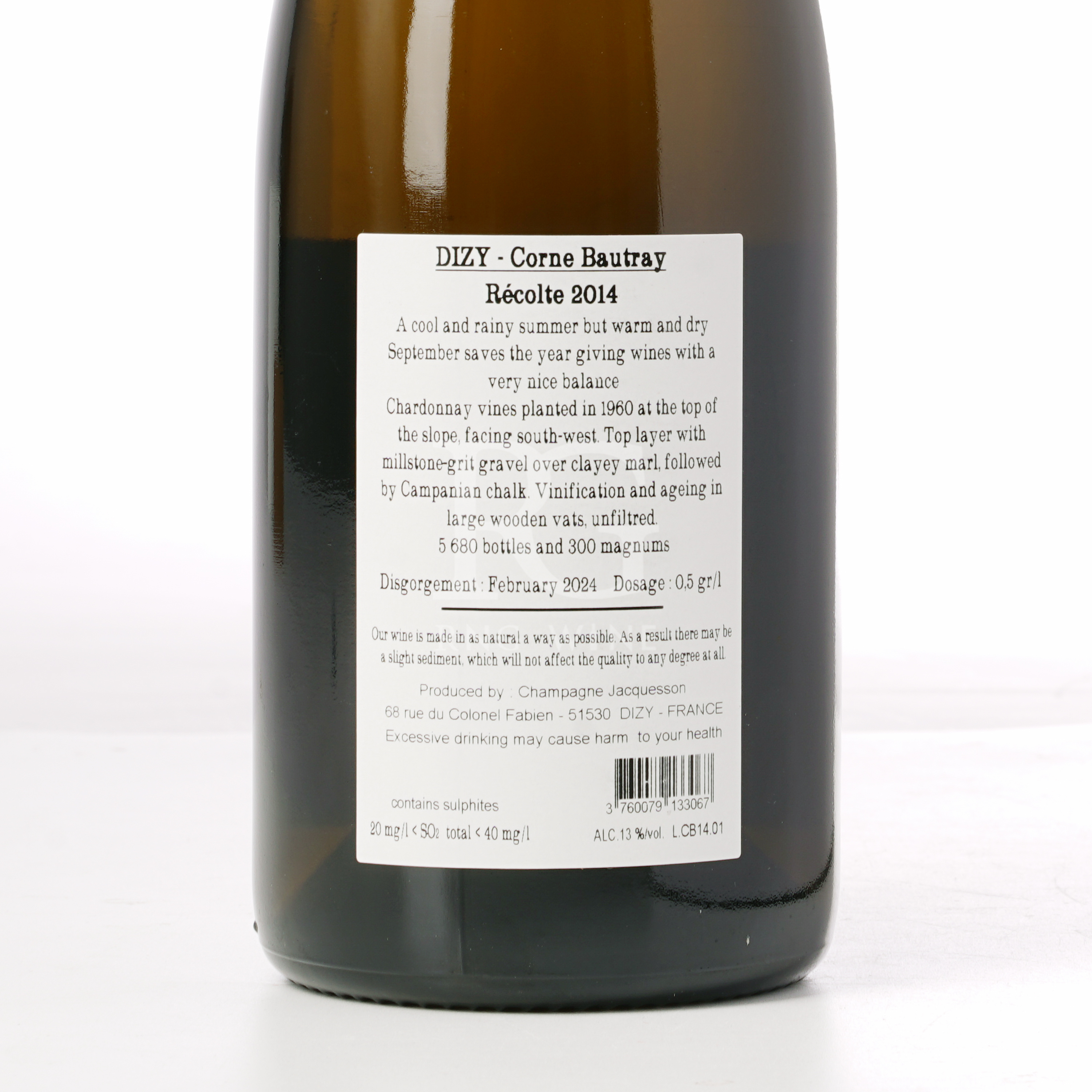 Jacquesson Dizy Corne Bautray Brut 2014 (V96)