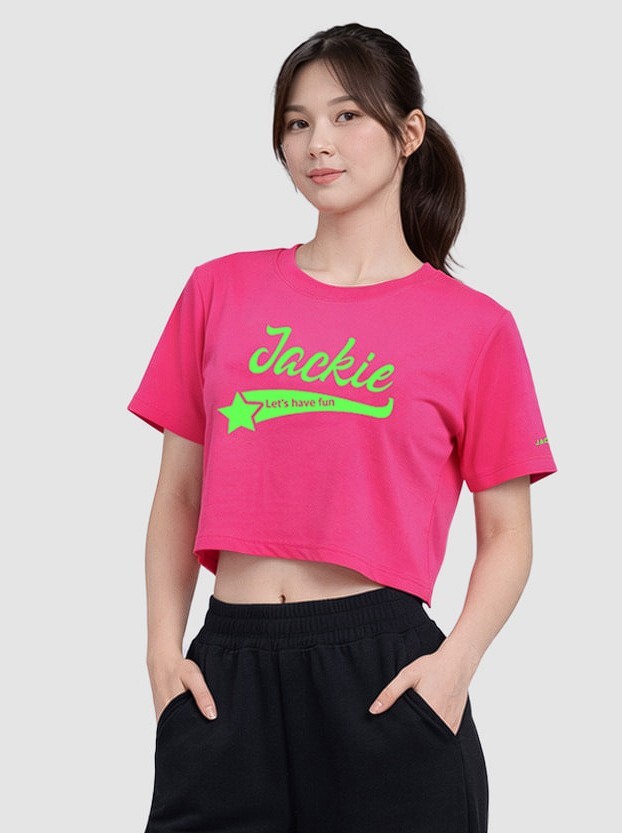 JACKIE短版粉色T-SHIRT