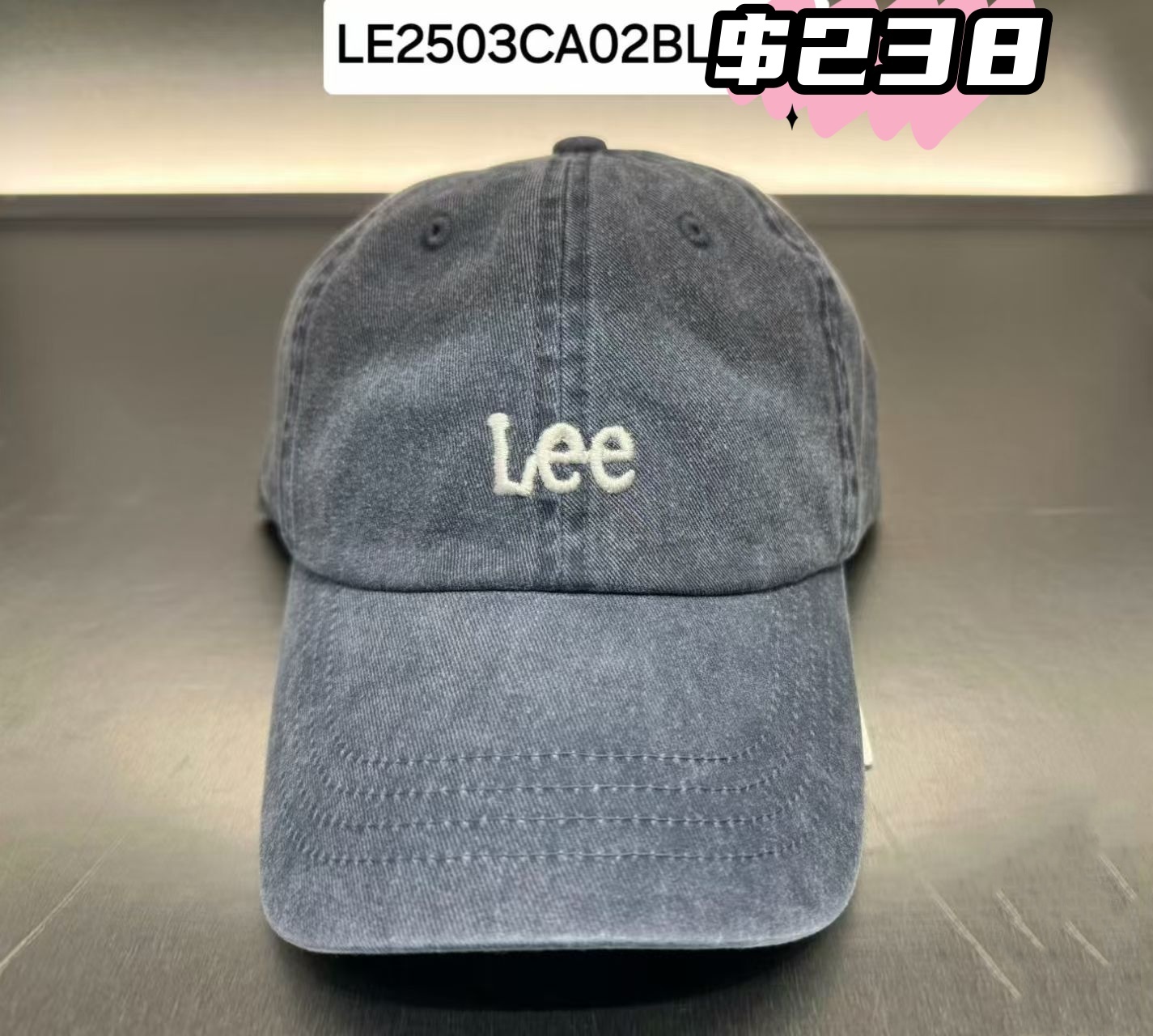 韓國代購 Lee 經典CAP帽 LE2503CA02BL