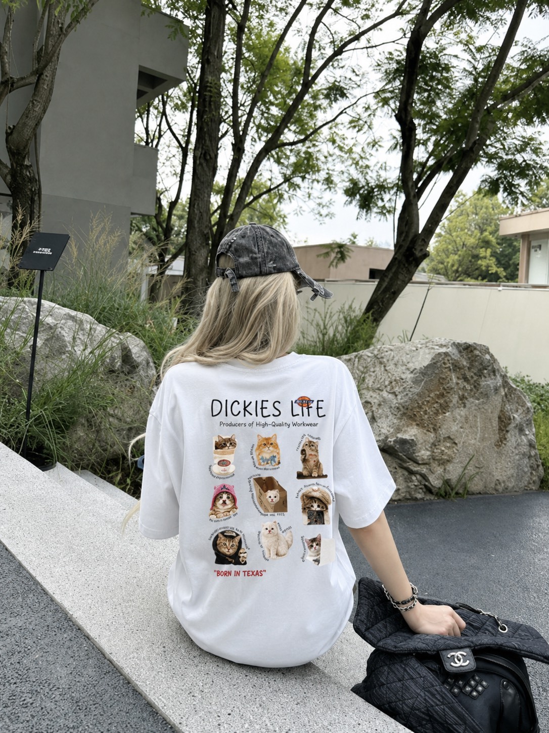 <可愛超標> DICKIES 美式復古 貓貓 重磅 純棉 短袖 4色