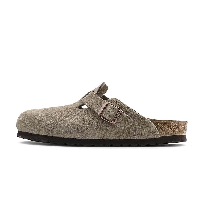 Birkenstock Boston BS Suede Taupe 波士頓 勃肯 麂皮 拖鞋 0060461 [台灣現貨]