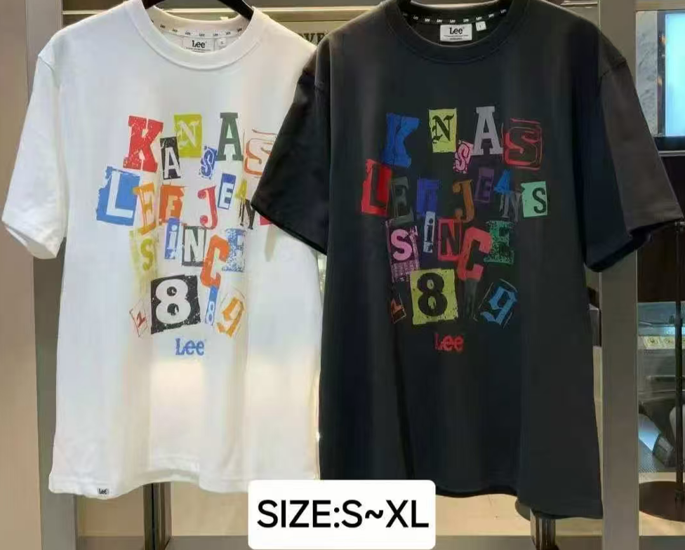 韓國代購 Lee 彩字TOP（男女同款）LE2602ST12