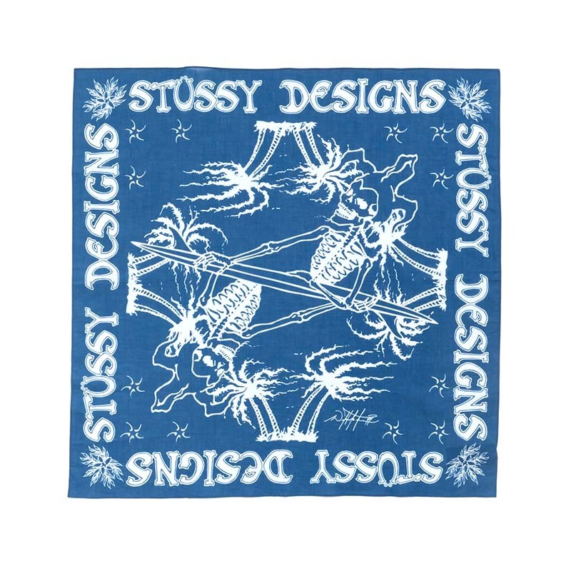 Stussy Surf Joker Bandana 小丑骷髏 頭巾 黑色 139030-BE [台灣現貨]
