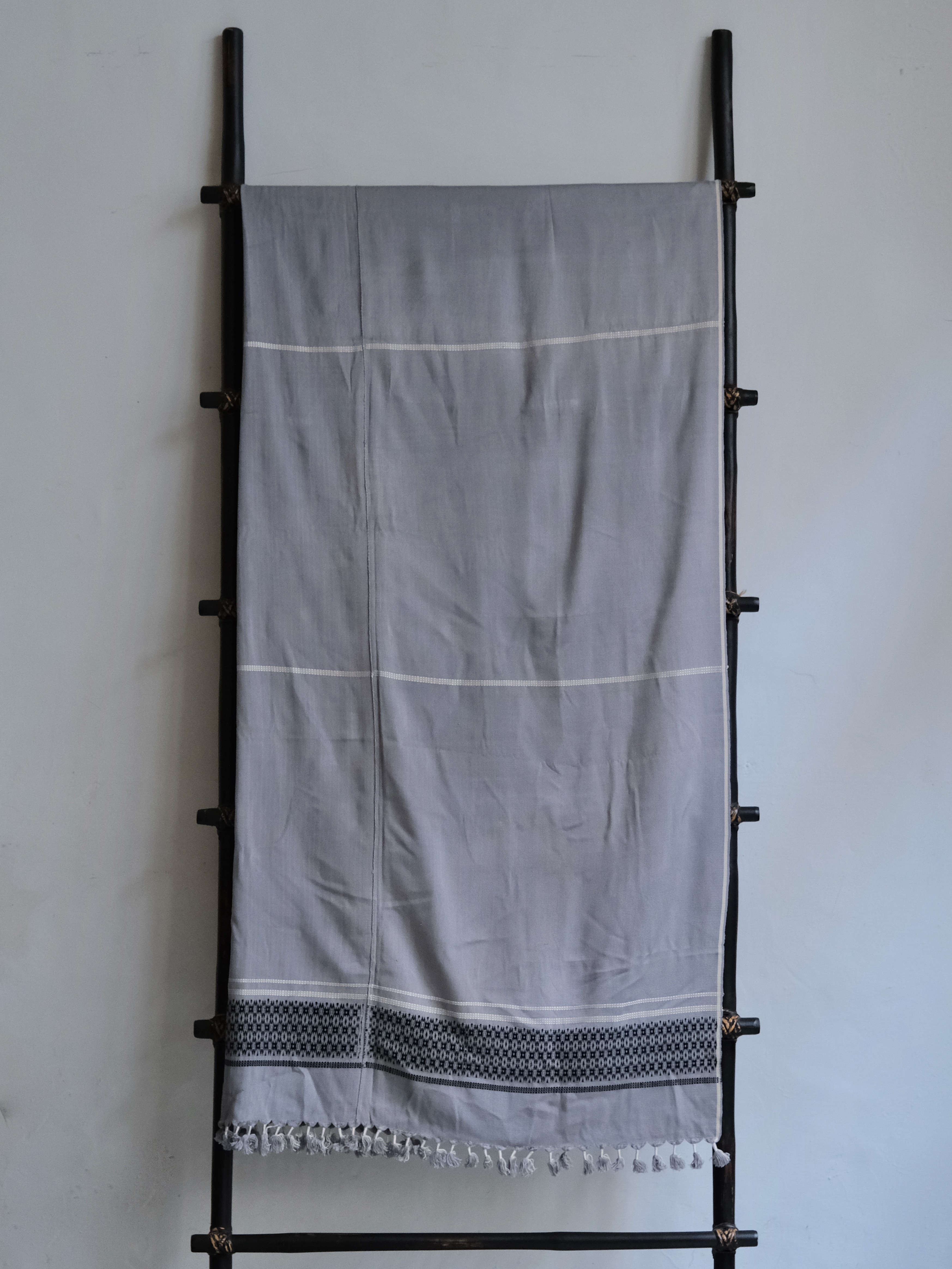 Ujeli Nagaland 家飾布 竹棉灰
