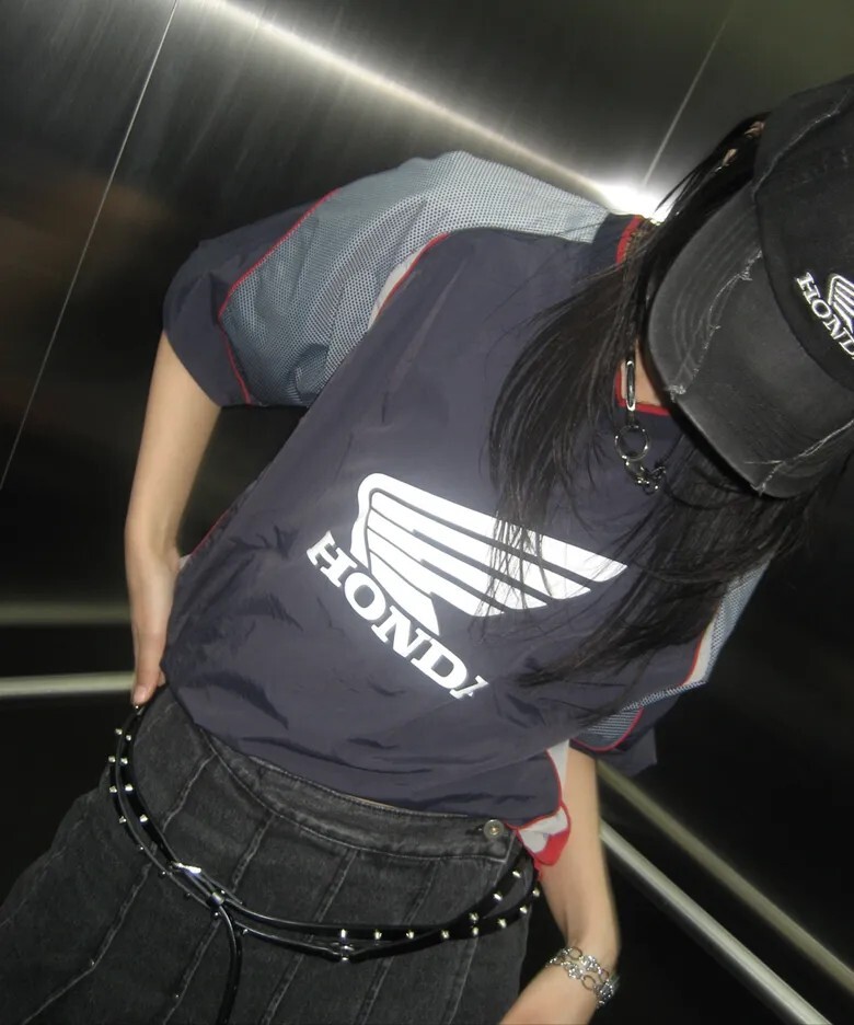 【OWN】HONDA PHYPS MOTORCYCLE 短袖 上衣 賽車服 夏季 男女通用 黑色 米白 卡其色