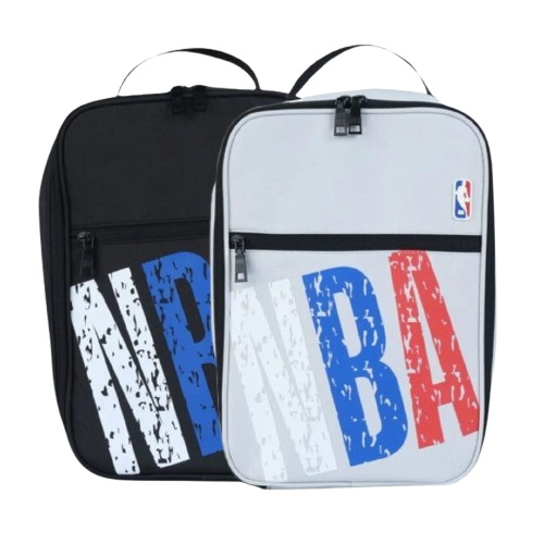 【官網限定】NBA 雙層鞋袋 36251781-灰11-黑20 VII