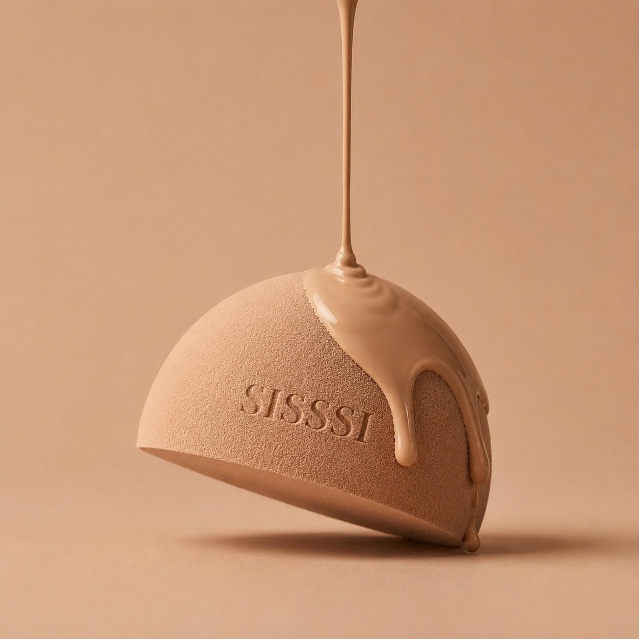 SISSSI 碟形切面美妝蛋1組2入