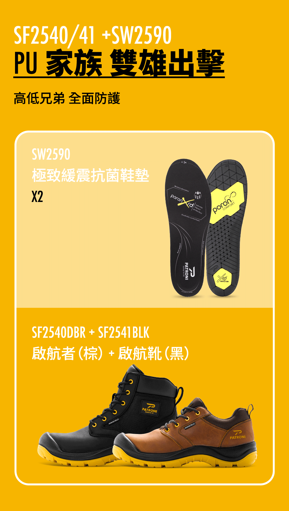 PATRONI 啟航系列安全鞋組合優惠包