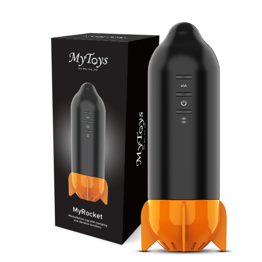 MyToys - MyRocket 夾吸+震動電動飛機杯