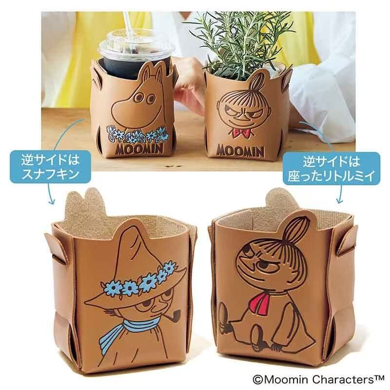 【預購】JM070801 MOOMIN 姆明雙面皮革收納盒 2入組