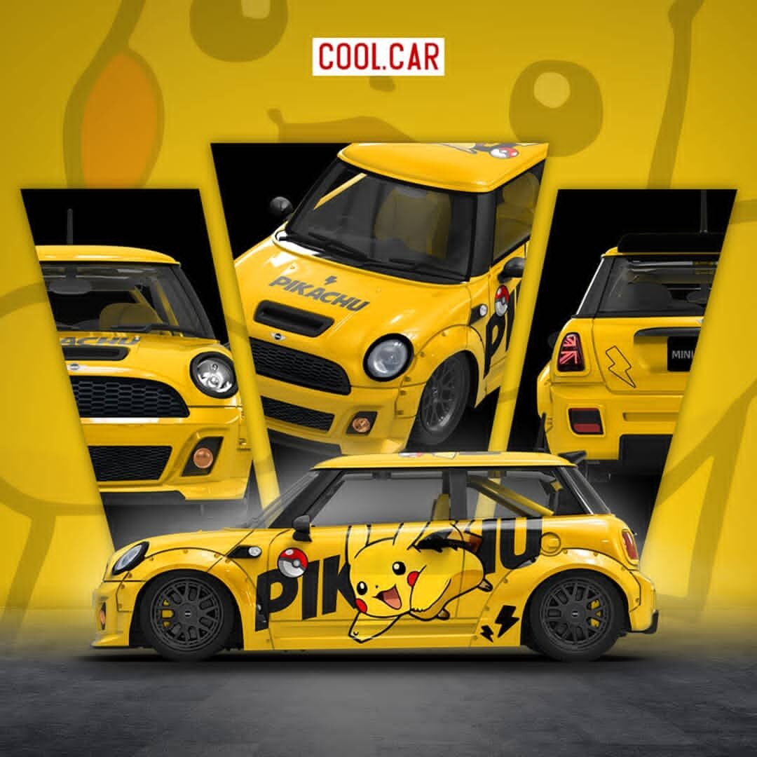 預訂:1/64 Cool Car  Mini Cooper Pikachu (CC643648 )