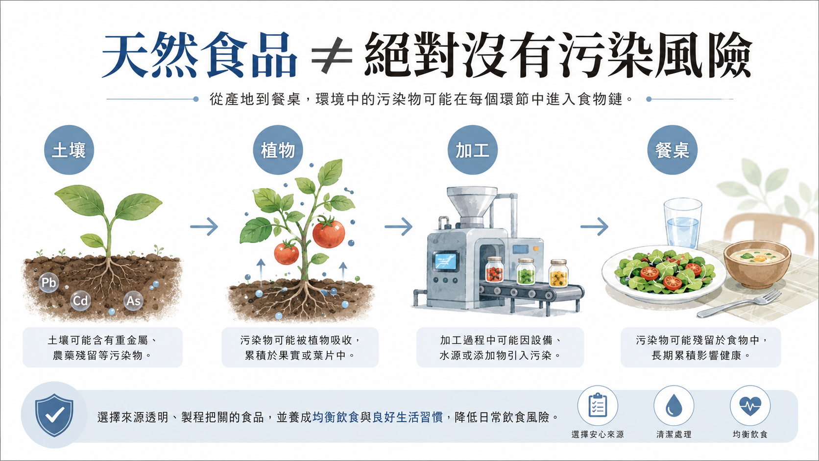 天然食品重金屬來源