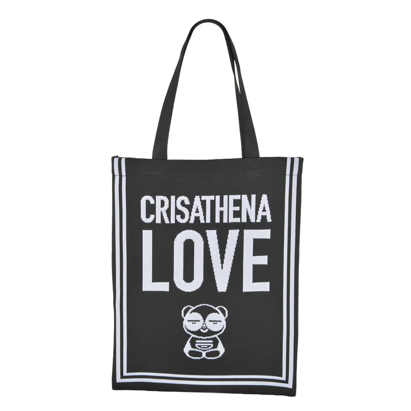 0710CR06-CRISATHENAHK-CLOTHING-Chill Panda Love Tote Bag 35 x 1 x 43cm（A6）