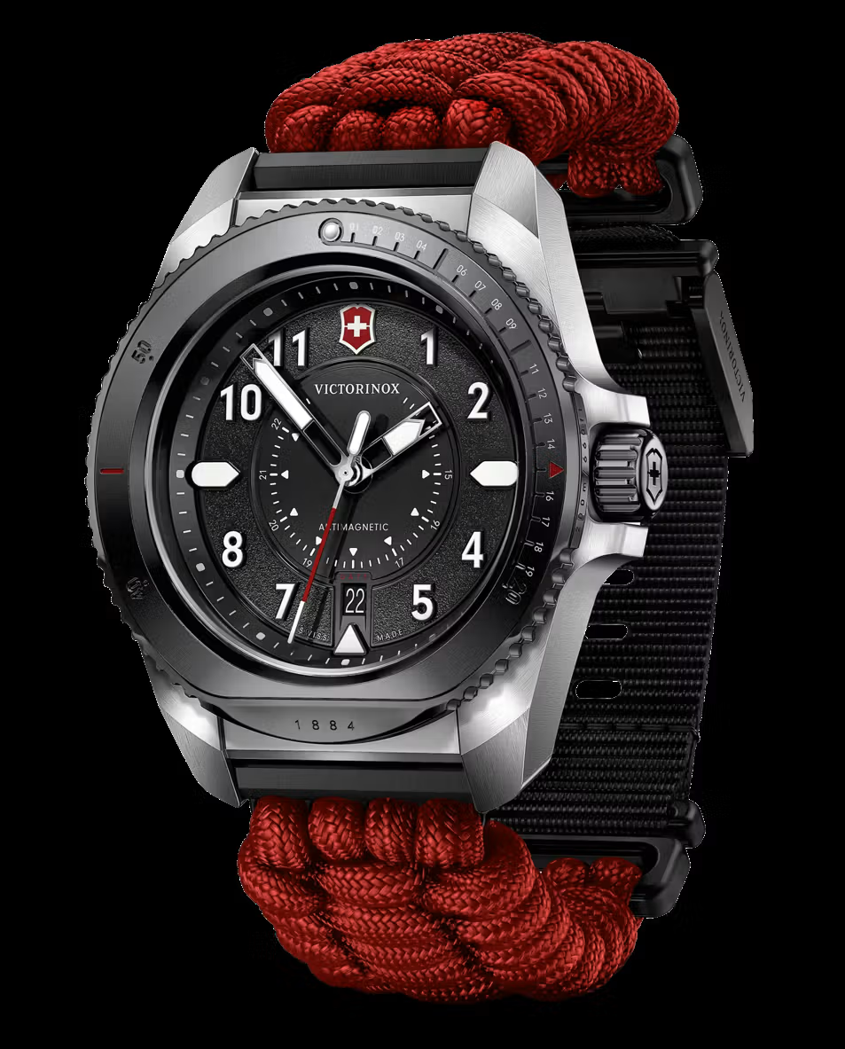 萬年鐘錶 - VICTORINOX SWISS ARMY 瑞士維氏 I.N.O.X   限量版200米防水石英機芯套組男錶  242016.1  錶徑 : 43mm