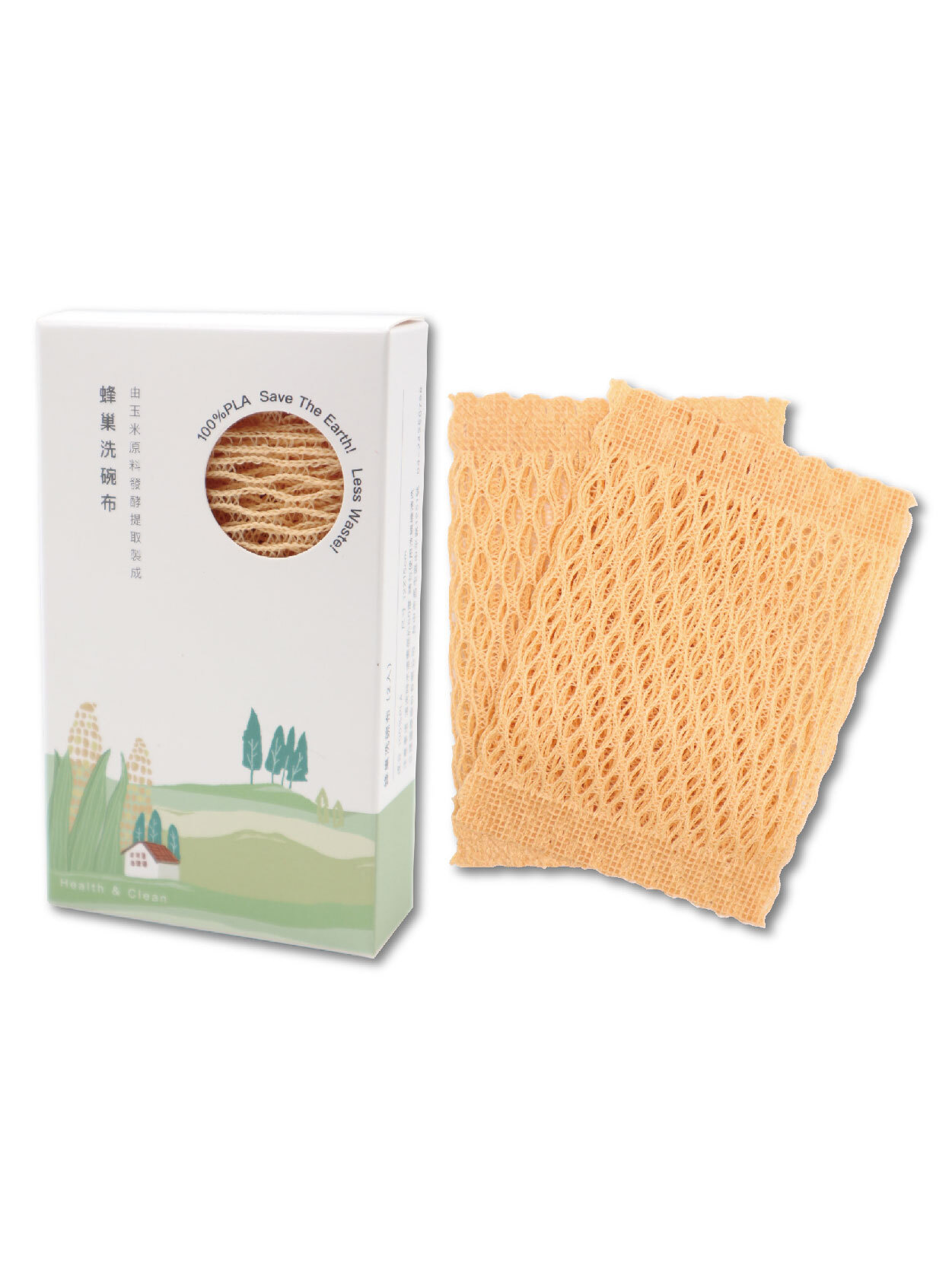 顧質GoodFill-蜂巢洗碗布(2入/盒)