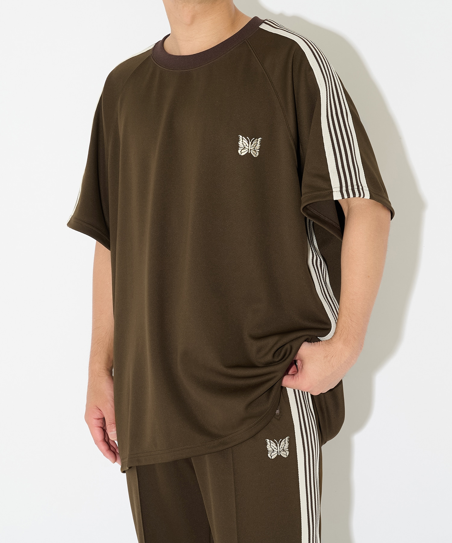 NEEDLES / Track Crew Neck Shirt