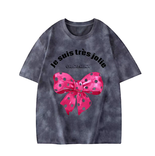 0710CR30-CRISATHENAHK-CLOTHING-Je suis tres jolie T-Shirt（A30）