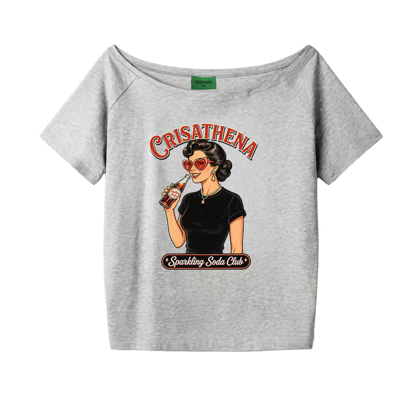 0710CR39-CRISATHENAHK-CLOTHING-Sparkle Today Slouchy T-Shirt（A39）