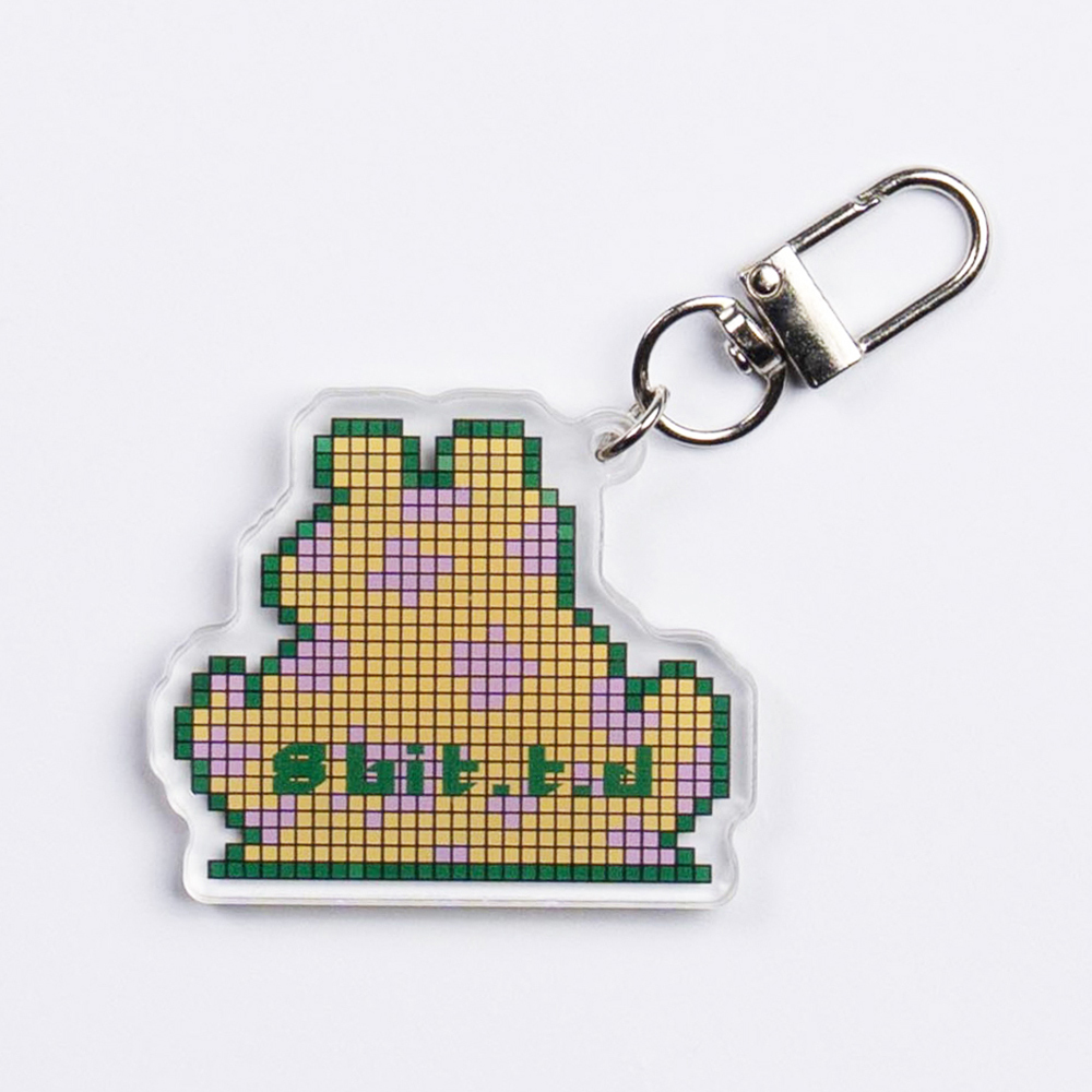 8bit Acrylic Keychain Poison Frog