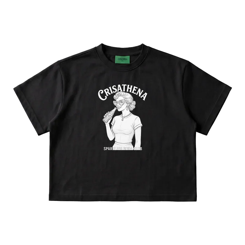 0710CR44-CRISATHENAHK-CLOTHING-Sparkling Soda Club (Draft) Short T-Shirt（A44）