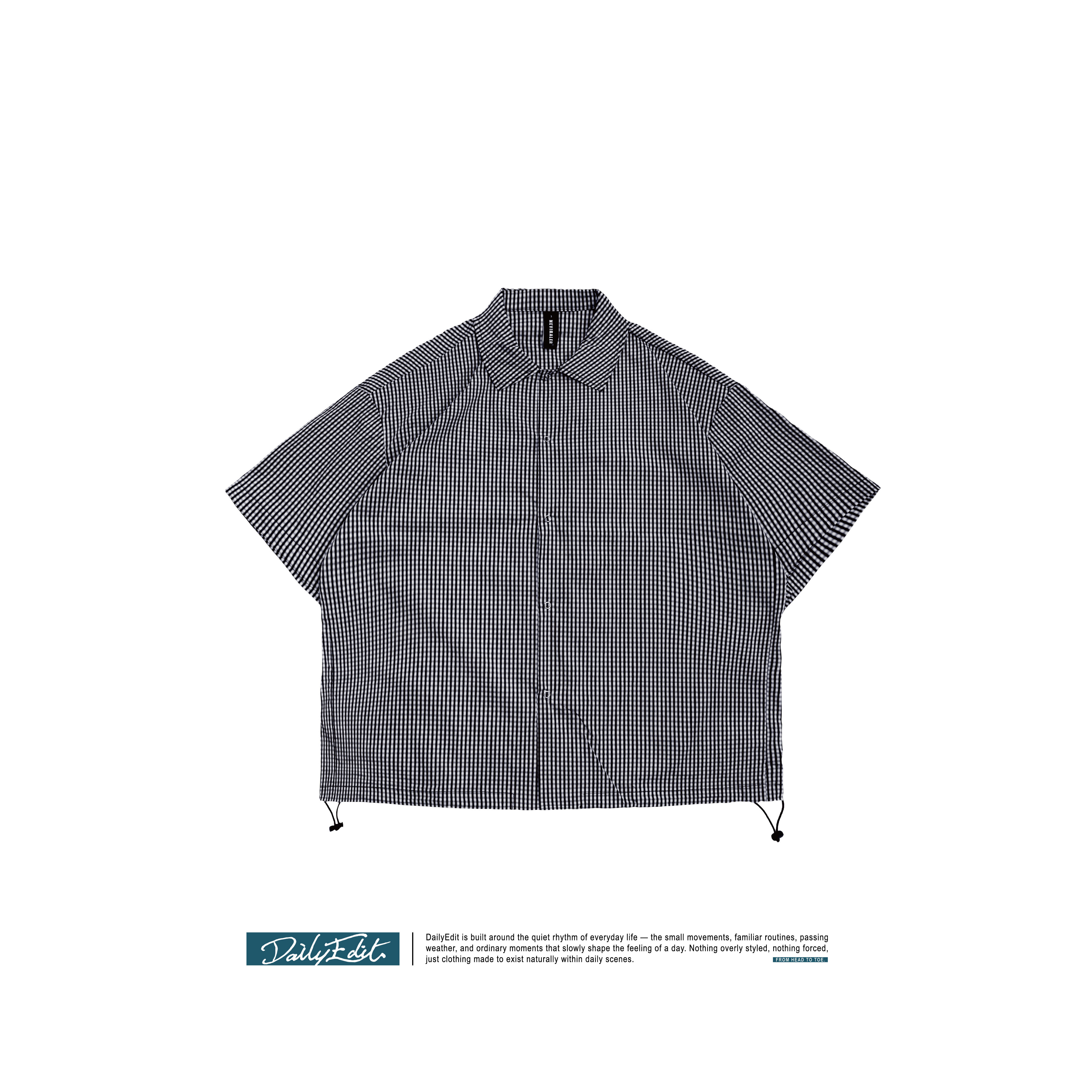 暮藍格紋襯衫 Dark Dusk Plaid Shirt ST-006