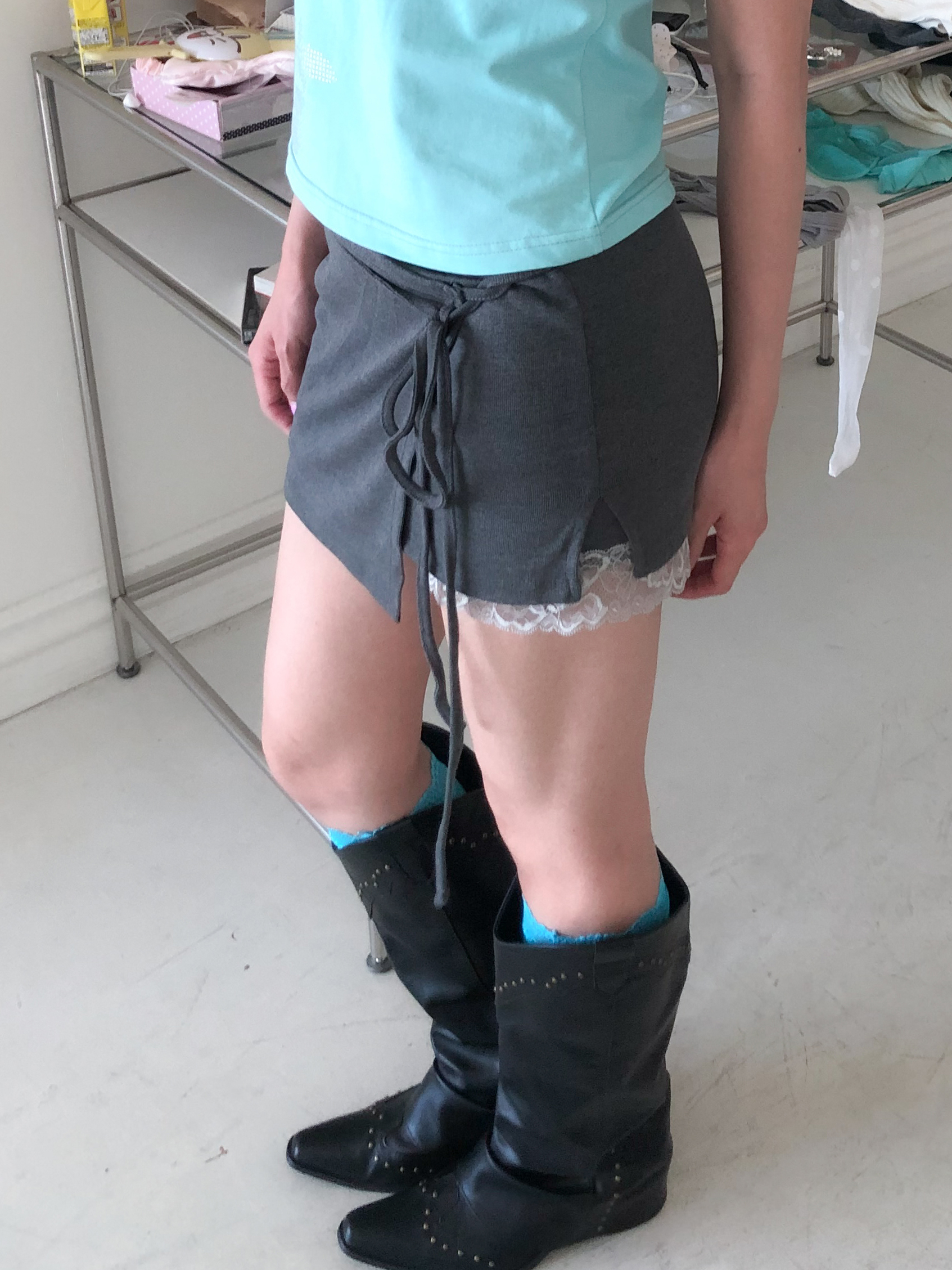 lazy wrap pants #短褲